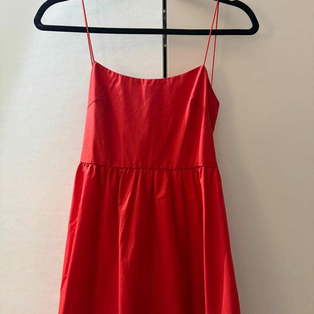 Solid Backless Long Dress - image 3